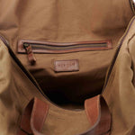 Luis Weekender Waxed Canvas Canvas Bag Nisolo 