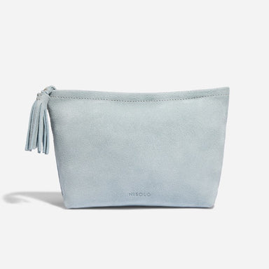 Nisolo - Petra Pouch Dusty Blue Suede