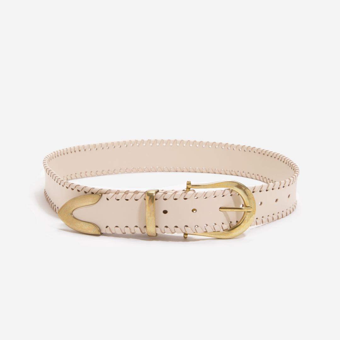 Bonnie Belt Whipstitch Pearl