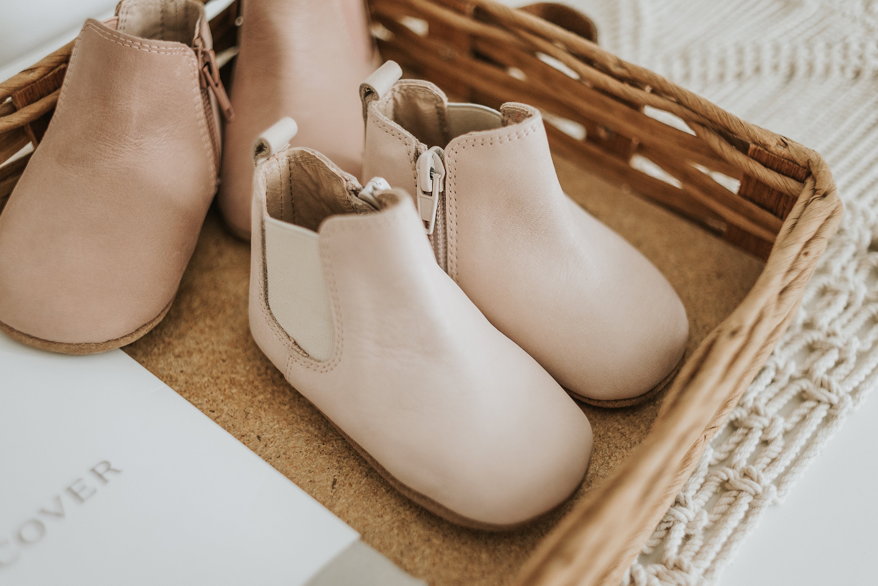 Soft Sole Waxed Leather Chelsea Boot Vail Cream