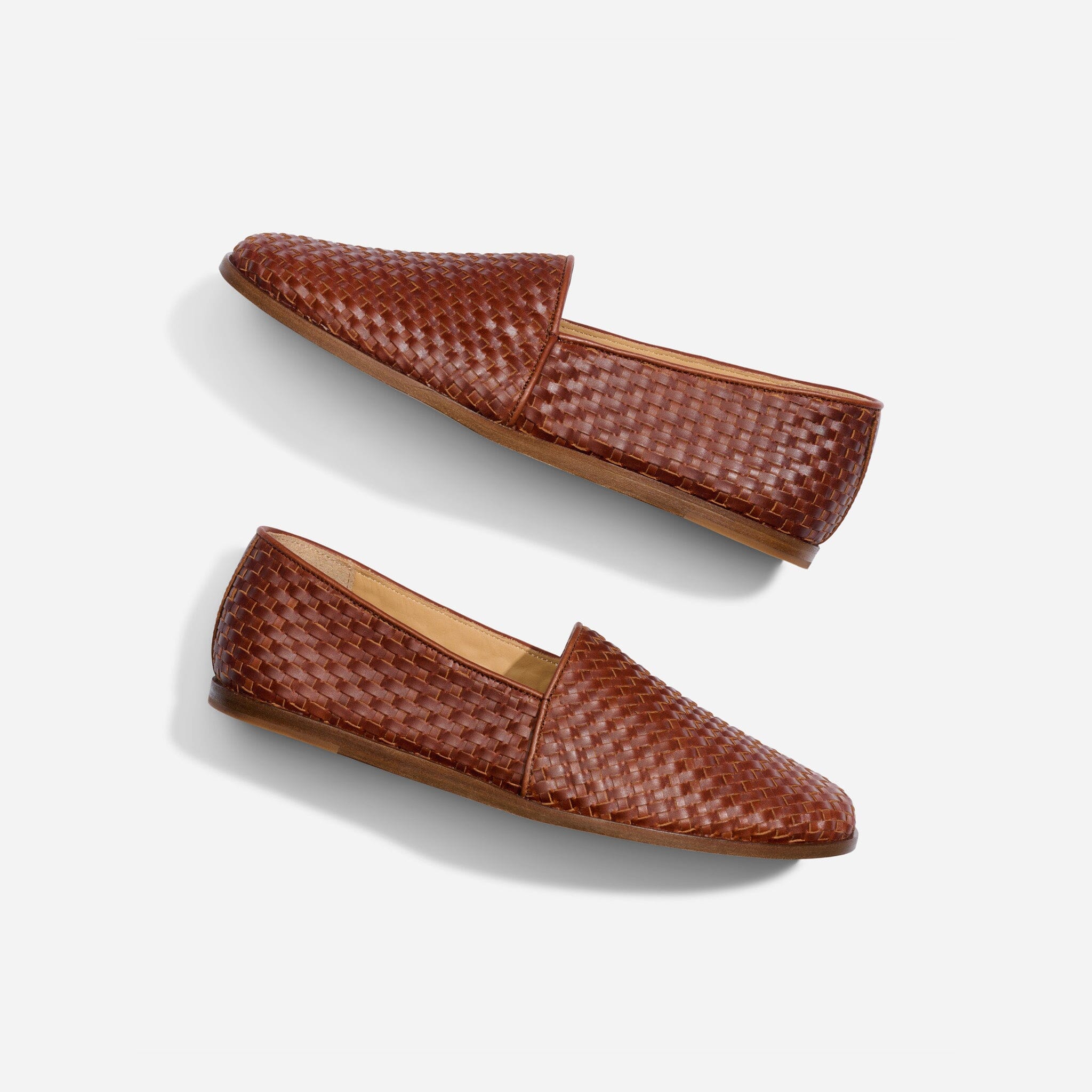 Alejandro Woven Slip On Woven Brandy Men's Leather Slip On Nisolo 