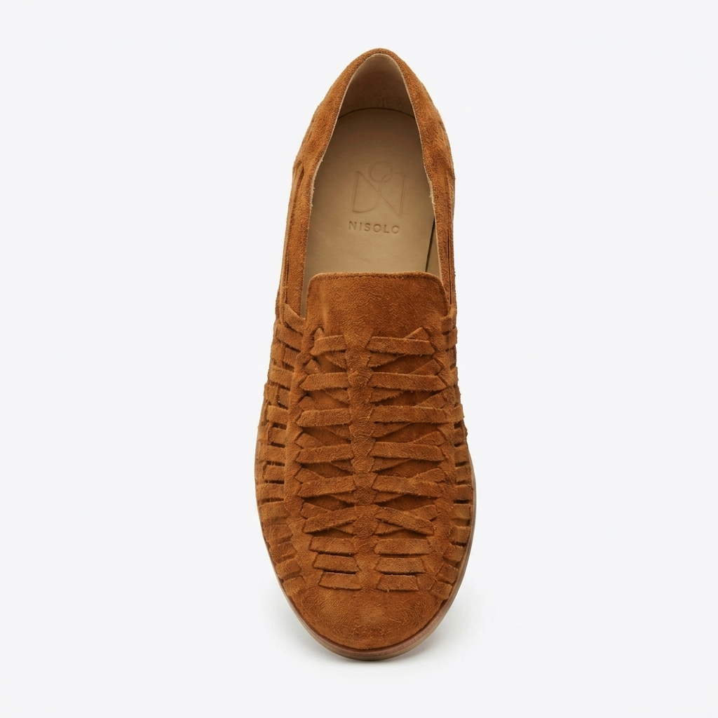 Men's Huarache Slip On Terracotta Suede