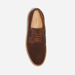 Rey Everyday Derby Lug Umber Brown Suede
