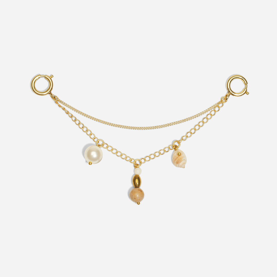 Shoe Charm Chain with Charms Natural