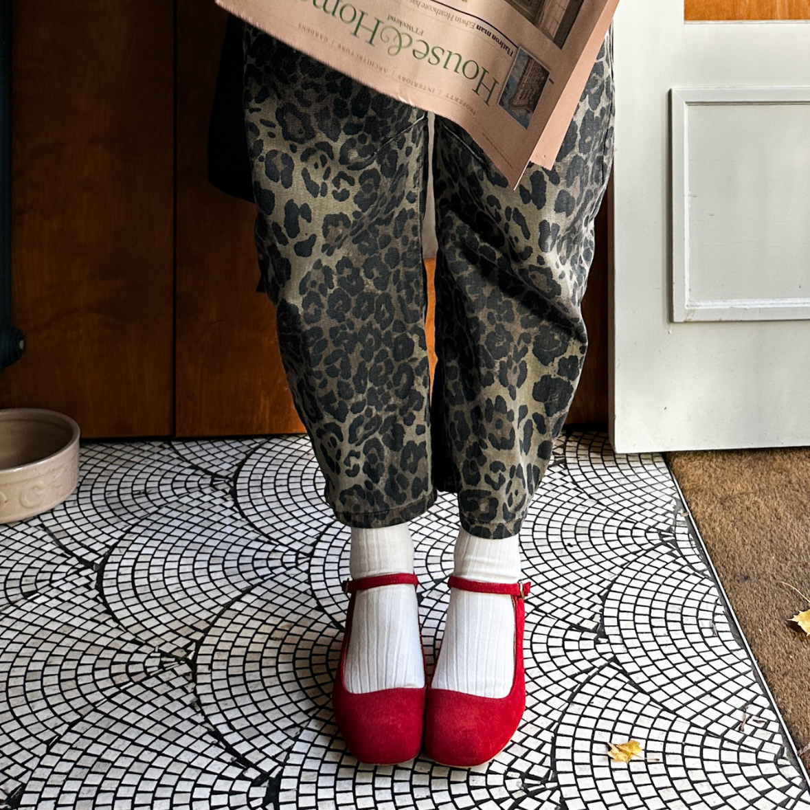 Luna Heeled Mary Jane Red