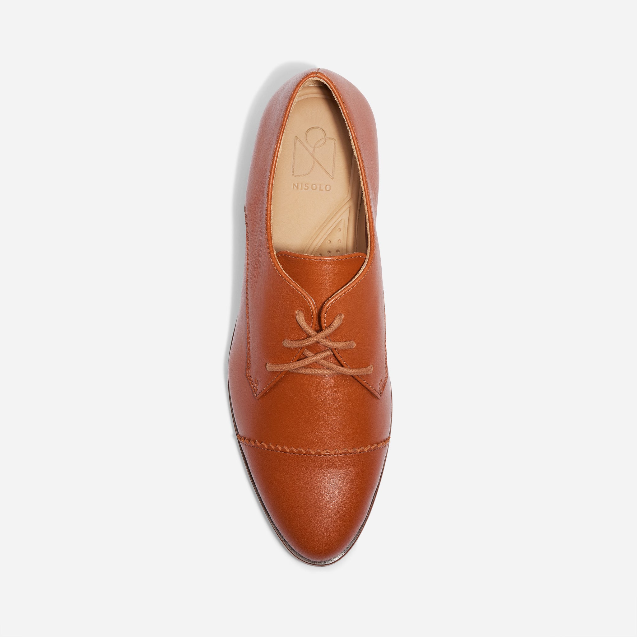 Emilia Cap Toe Oxford British Tan
