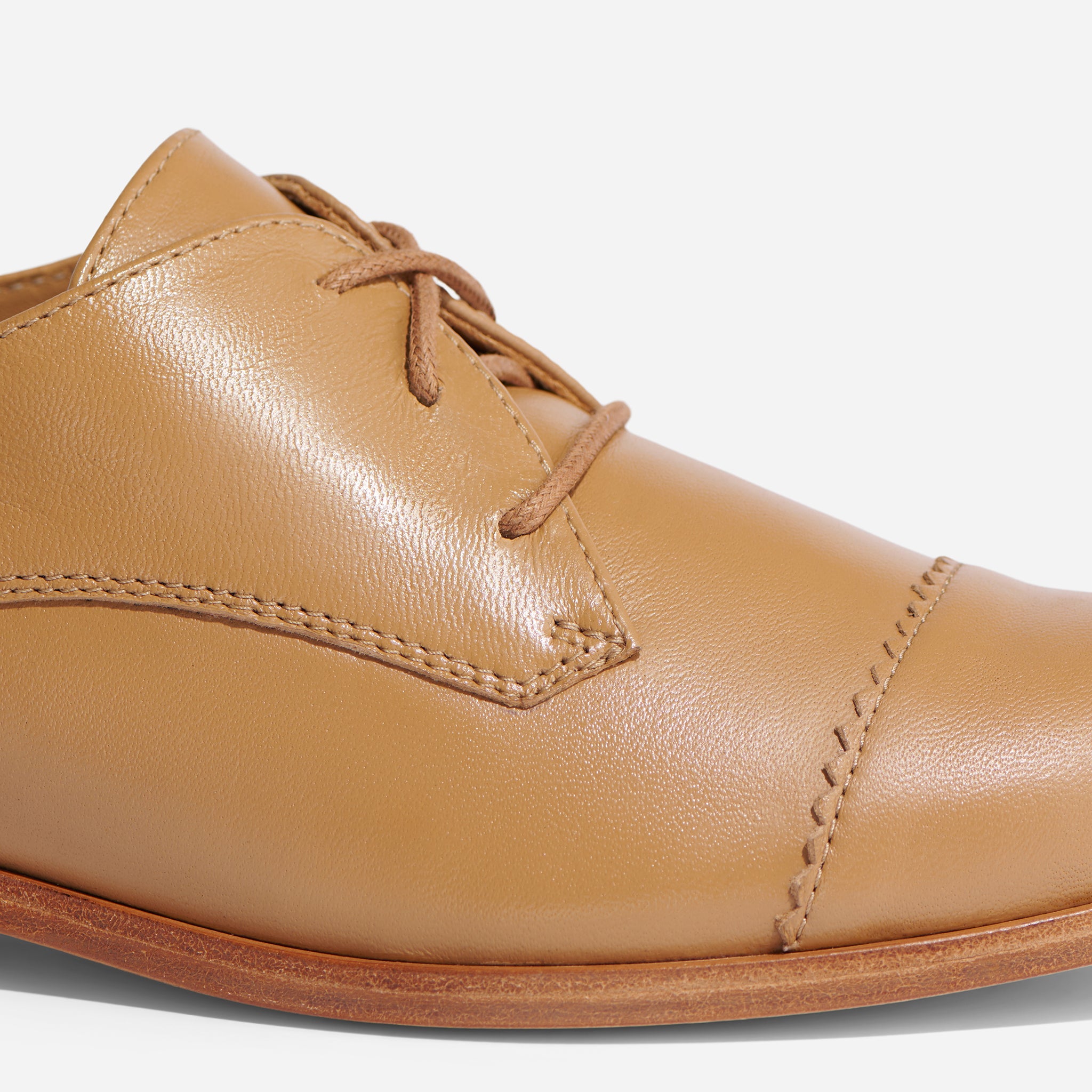 Emilia Cap Toe Oxford Almond