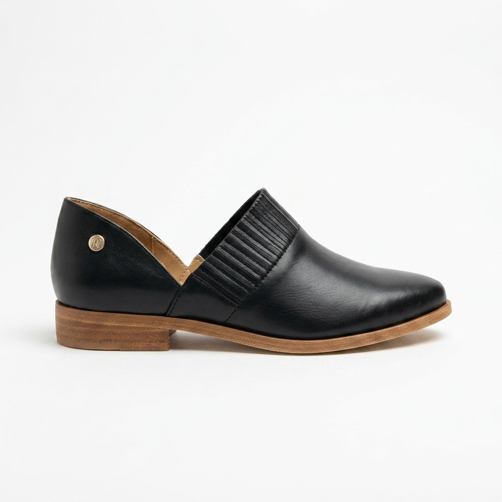 Ellie Slip On Oxford Black