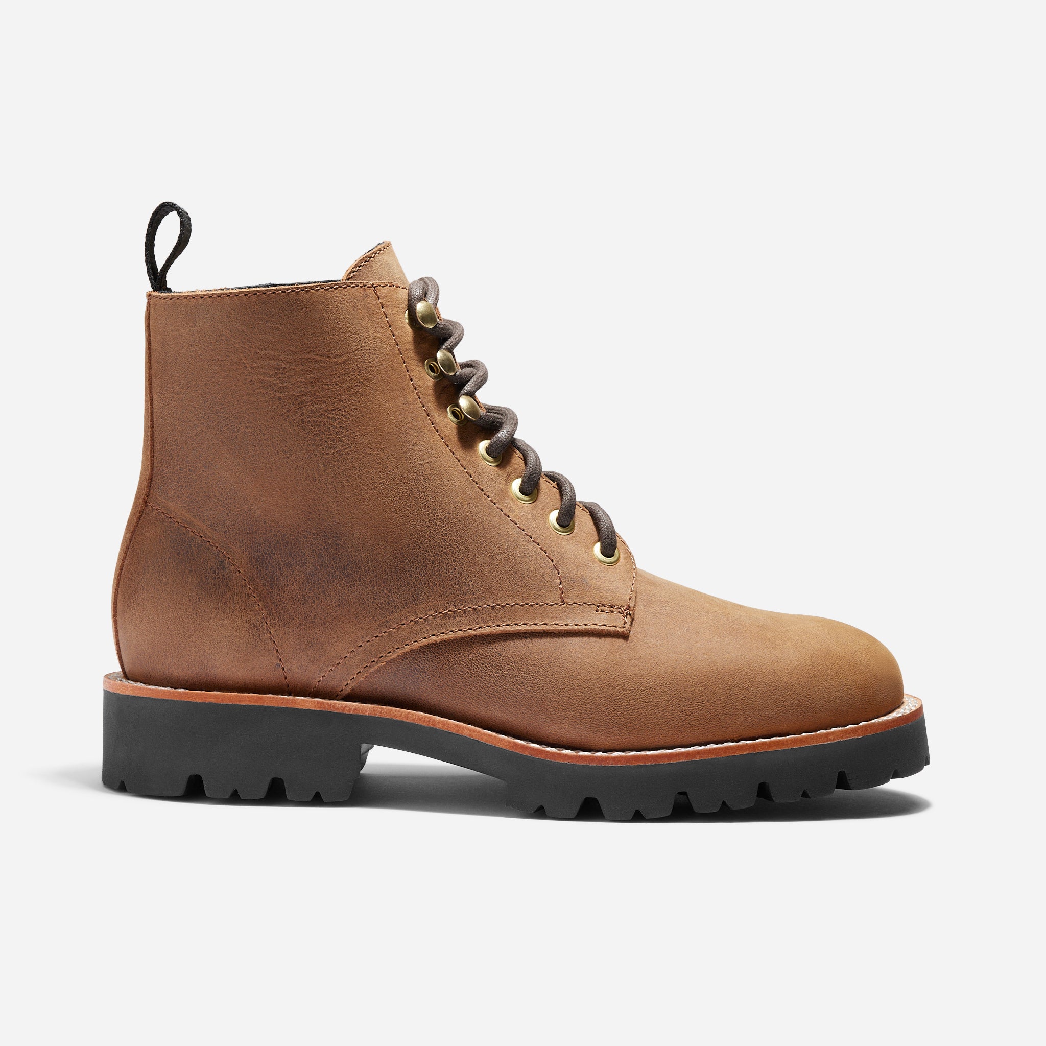 Go-To Lace Lug Boot Tobacco