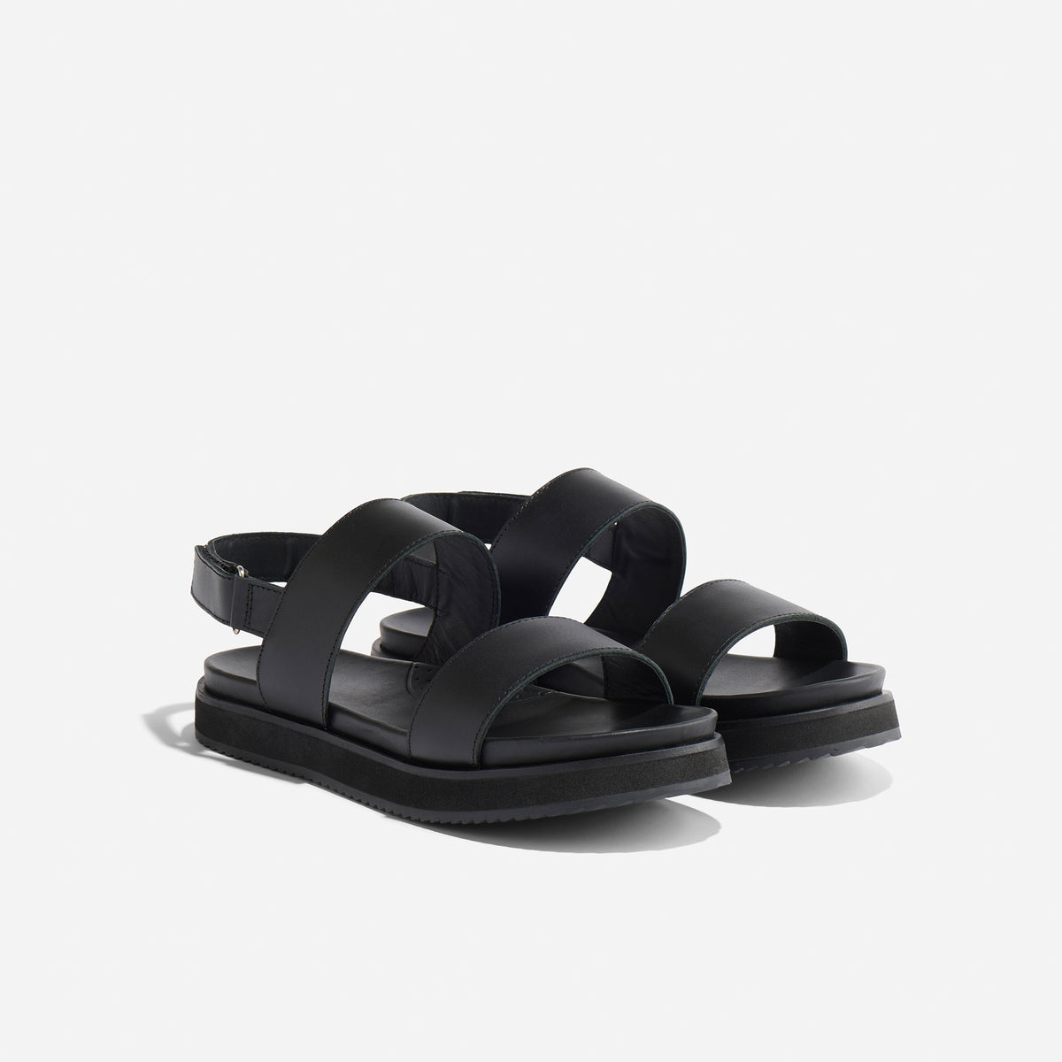 Go-To Flatform Sandal Black/Black