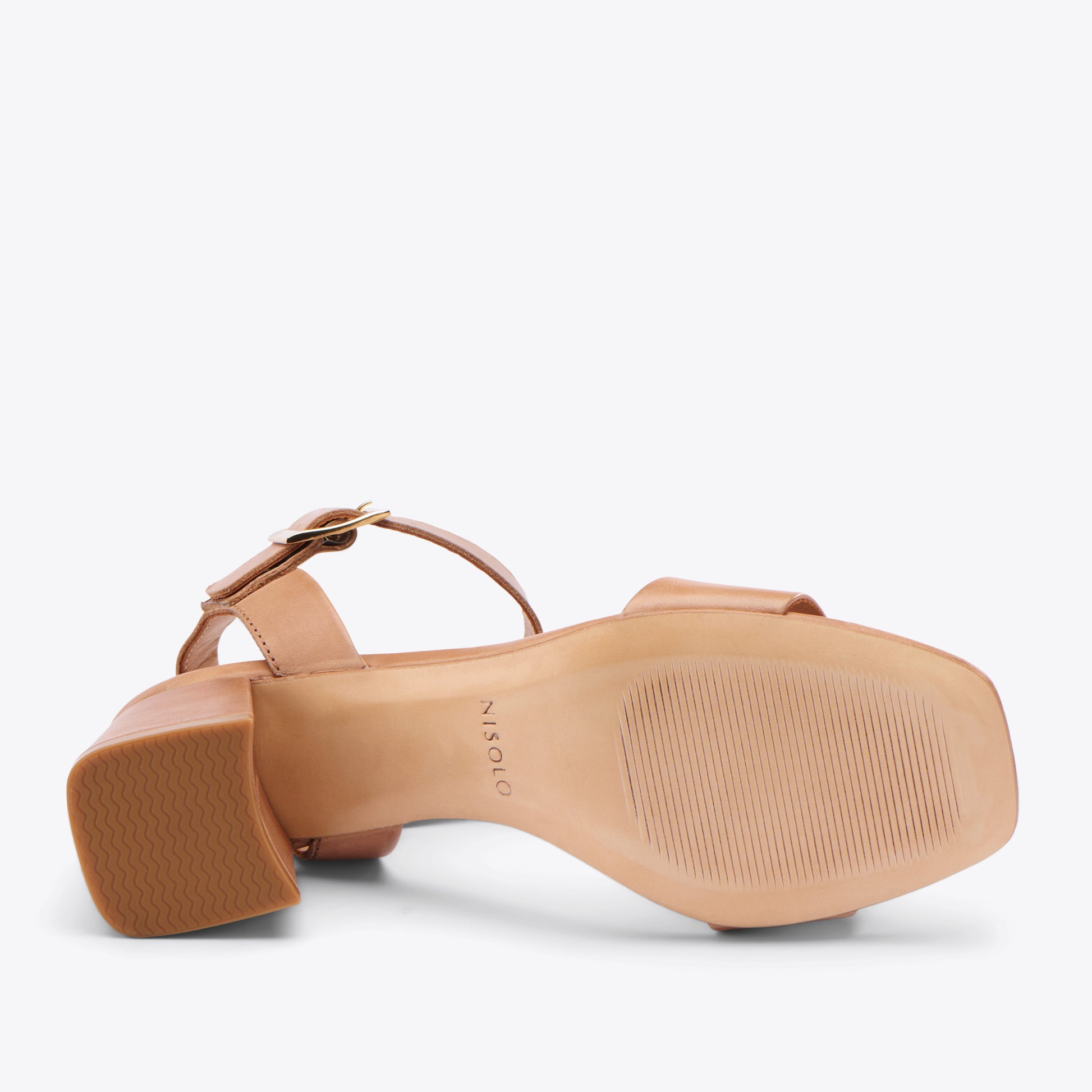 Stella Go-To Block Heel Sandal Almond