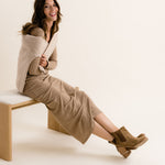 Ana Go-To Heeled Chelsea Boot Taupe Suede