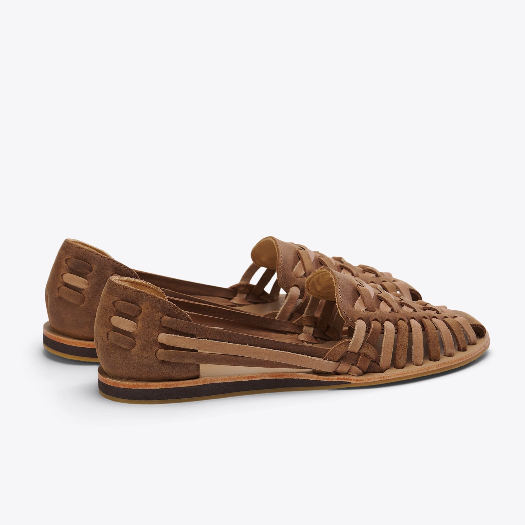 Product Image 4 Women's Huarache Sandal Tobacco/Almond Colorblock Women's Leather Slip On Nisolo 