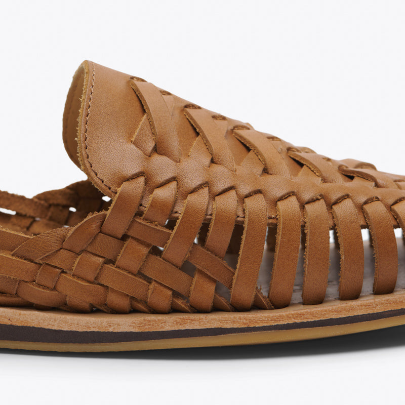Product Image 6 of the Men's Huarache Sandal Saddle Brown Nisolo 